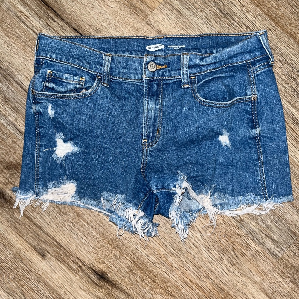Old Navy Frayed Blue Jean Shorts